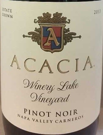 Acacia Pinot Noir Napa Valley Carneros Winery Lake Vineyard 13 Canal S Marlton